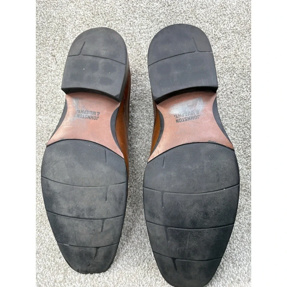 Johnston & Murphy Men's Brown Leather Cap Toe Oxford Dress Shows‎ Size 14M